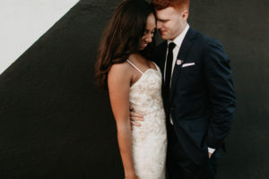 A modern romantic and edgy wedding at the smog shoppe by Los Angeles Wedding Photographer Kadi Tobin