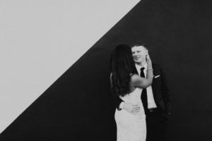 A modern romantic and edgy wedding at the smog shoppe by Los Angeles Wedding Photographer Kadi Tobin