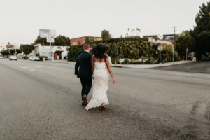 A modern romantic and edgy wedding at the smog shoppe by Los Angeles Wedding Photographer Kadi Tobin