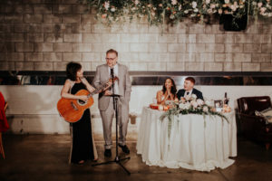 A modern romantic and edgy wedding at the smog shoppe by Los Angeles Wedding Photographer Kadi Tobin
