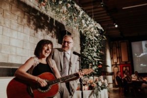 A modern romantic and edgy wedding at the smog shoppe by Los Angeles Wedding Photographer Kadi Tobin