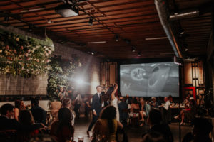 A modern romantic and edgy wedding at the smog shoppe by Los Angeles Wedding Photographer Kadi Tobin