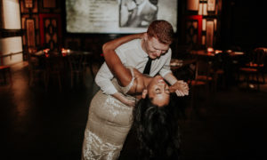 A modern romantic and edgy wedding at the smog shoppe by Los Angeles Wedding Photographer Kadi Tobin