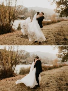 Bree and Logans Lodge at Malibou Lake wedding by Malibu Wedding Photographer, Kadi Tobin