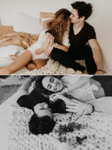 A In home engagement session in los angeles by Kadi Tobin, a los angeles wedding photographer