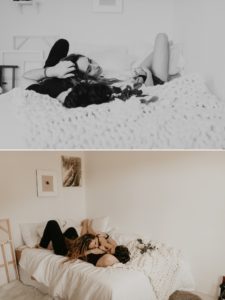 A In home engagement session in los angeles by Kadi Tobin, a los angeles wedding photographer