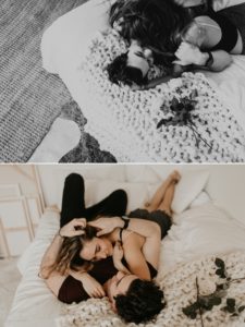 A In home engagement session in los angeles by Kadi Tobin, a los angeles wedding photographer