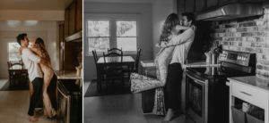 A In home engagement session in los angeles by Kadi Tobin, a los angeles wedding photographer