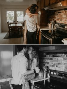 A In home engagement session in los angeles by Kadi Tobin, a los angeles wedding photographer