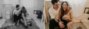 A In home engagement session in los angeles by Kadi Tobin, a los angeles wedding photographer