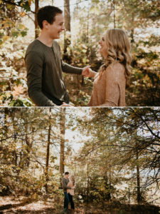 Adorable Fall Engagement Session in the mountains of Julian California