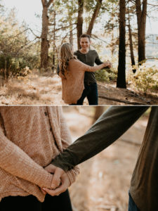 Adorable Fall Engagement Session in the mountains of Julian California