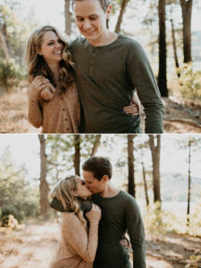 Adorable Fall Engagement Session in the mountains of Julian California