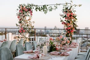 Intimate Wedding at Mister A's rooftop restaurant in San Diego